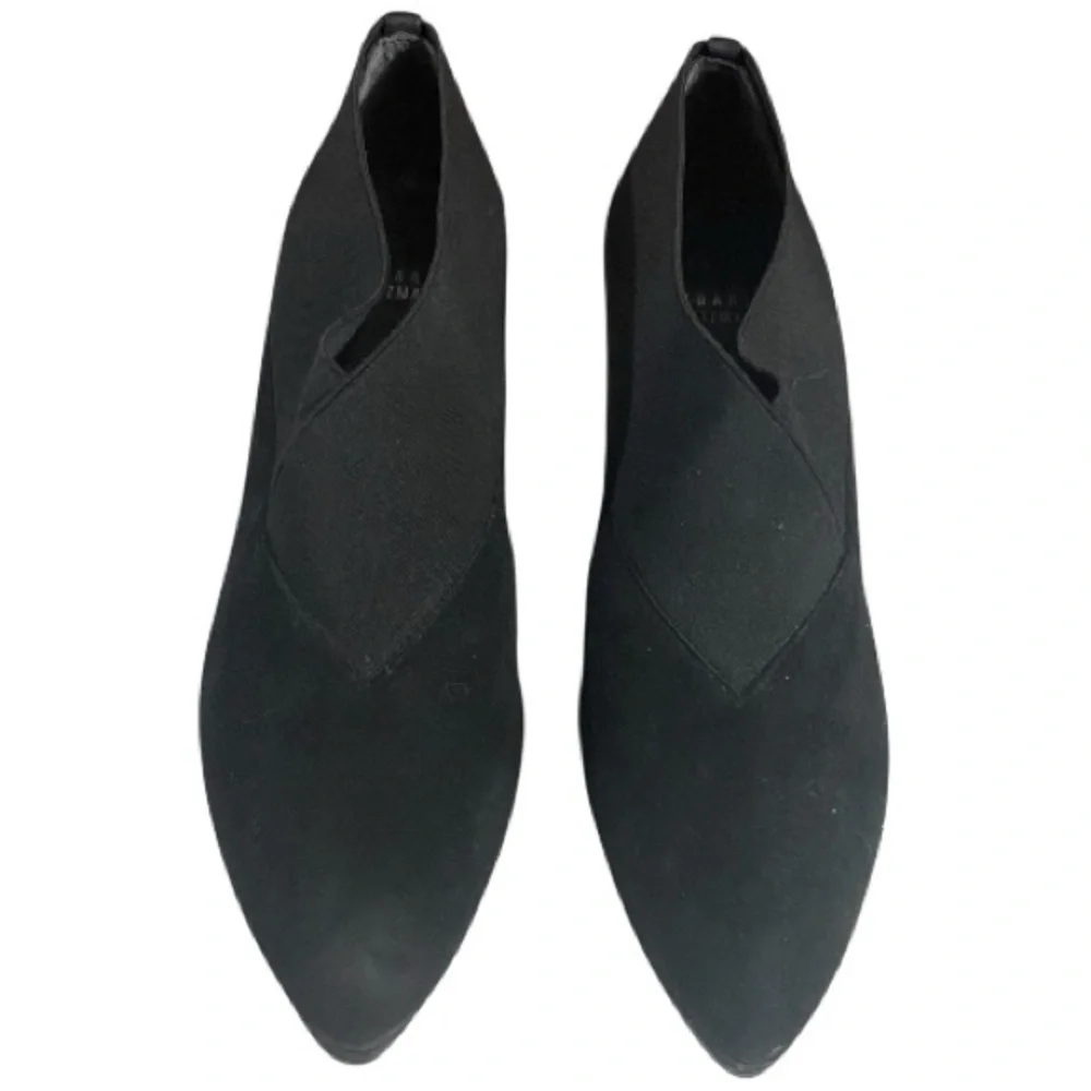Stuart Weitzman Booties, High Heels 3.25”, Sz 8.5, Suede Leather, Neutral​